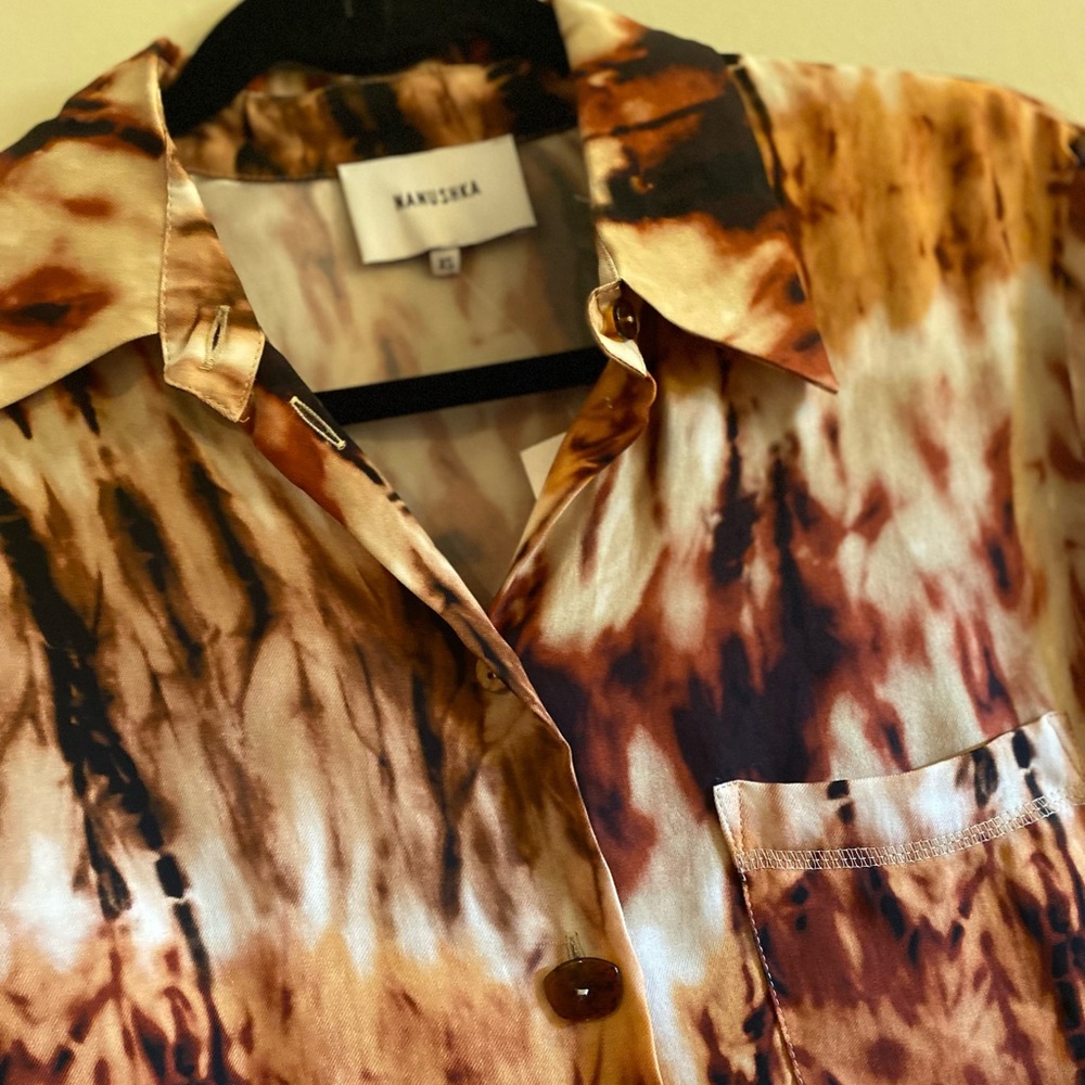 Nanushka Celeste Tie-Dye‎ Blouse